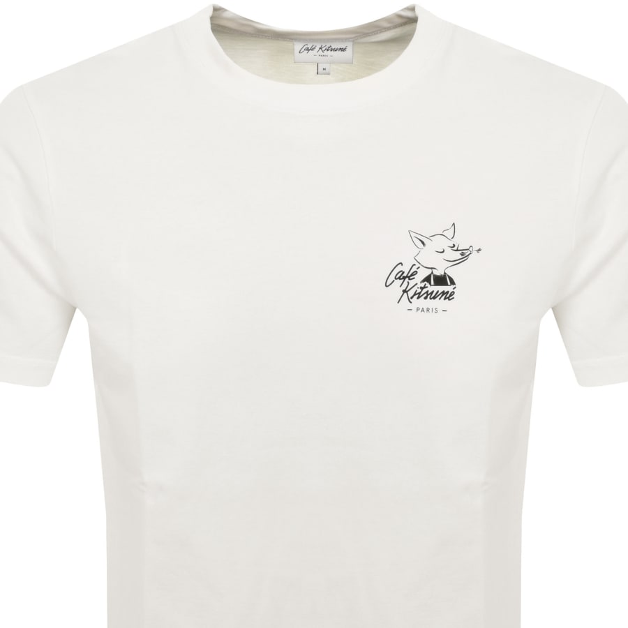 Maison Kitsune Cafe Kitsune T Shirt Cream